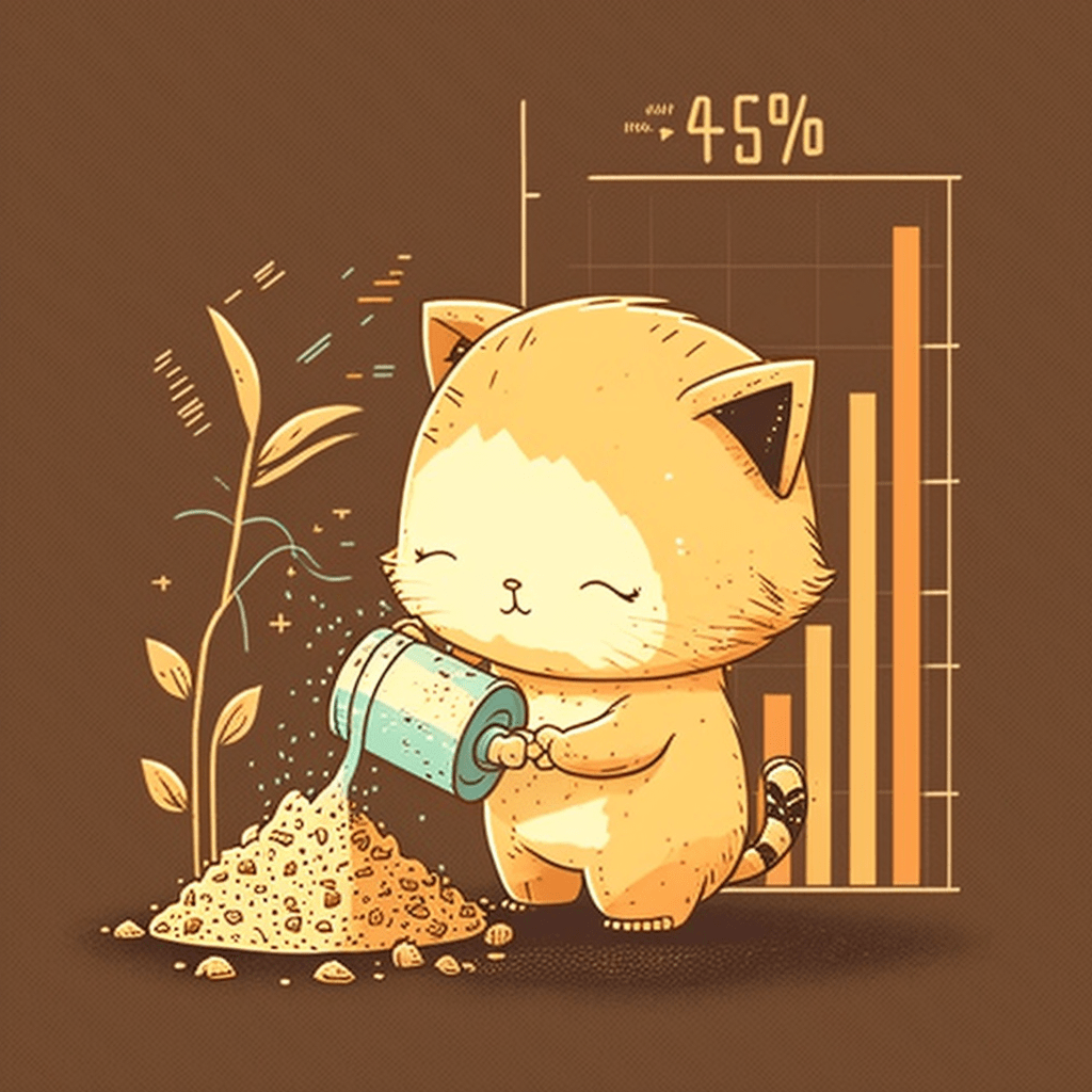 A cute fox planting analytics