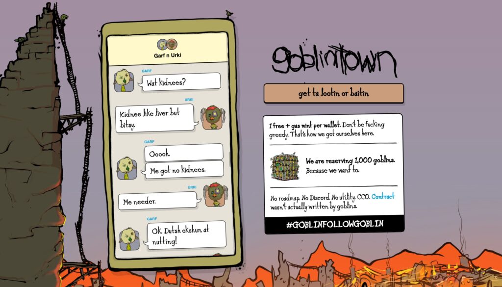 Goblintown Text Message