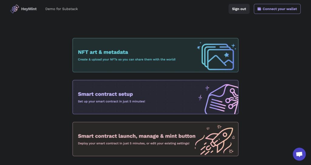Launchpad, a no-code digital collectible toolbox to launch your own project