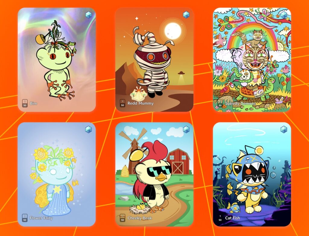A sample of Reddit's digital collectibles